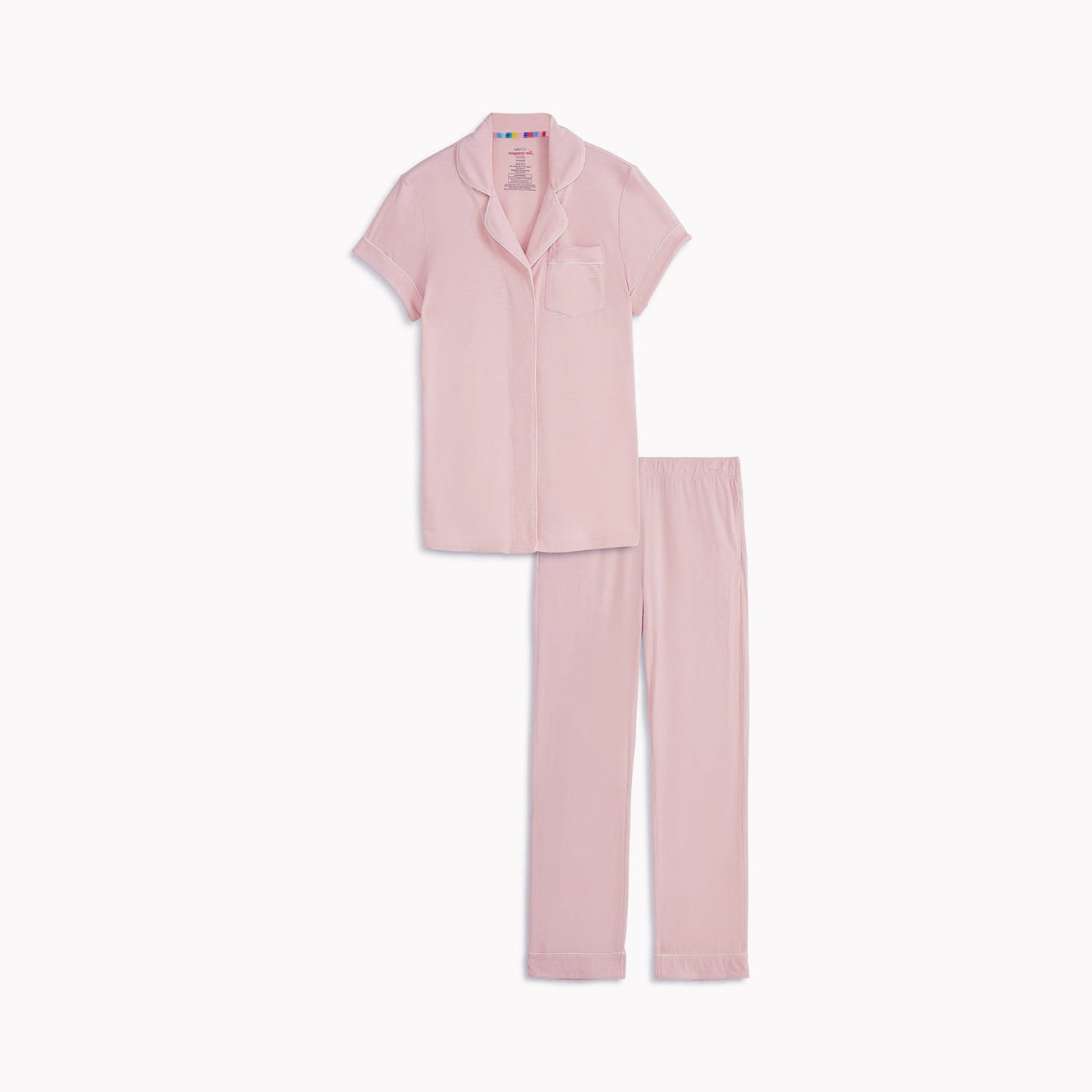 Blush Pink Right Fit Women Magnetic Classic Pajama Set