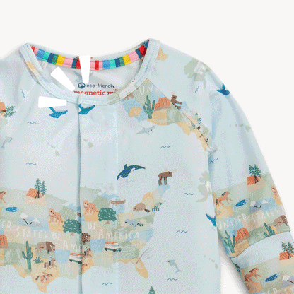 America The Beautiful Magnetic Convertible Coverall