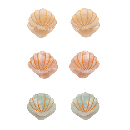 Mini Shell Claw Clips