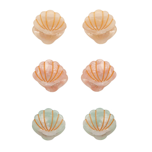 Mini Shell Claw Clips