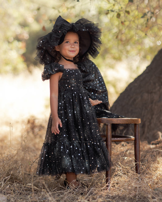 Clara Dress Silver Stars