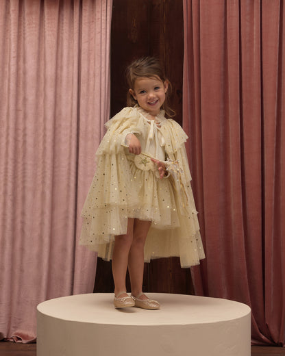 Tulle Cape Champagne Star
