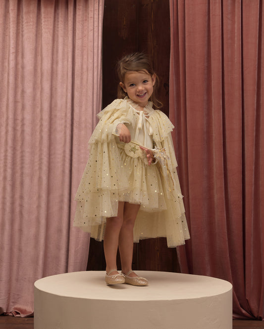 Tulle Cape Champagne Star