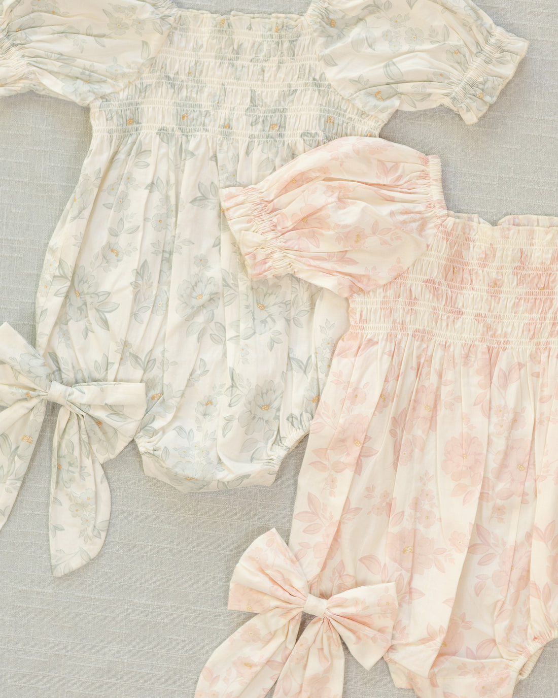 Hazel Romper - Mist English Rose