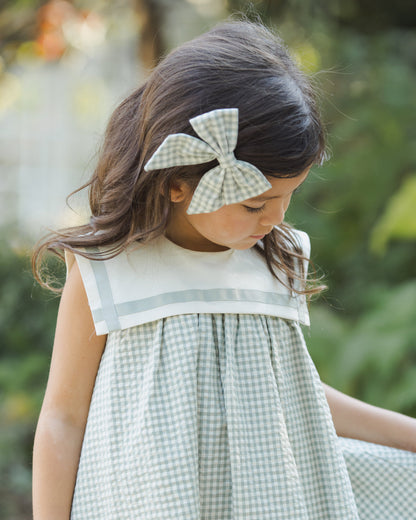 Daisy Dress - Eucalyptus Check