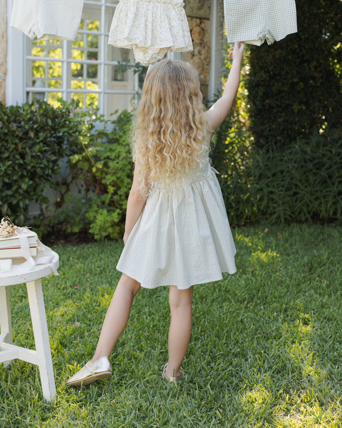 Betsy Dress - Sky Stripe