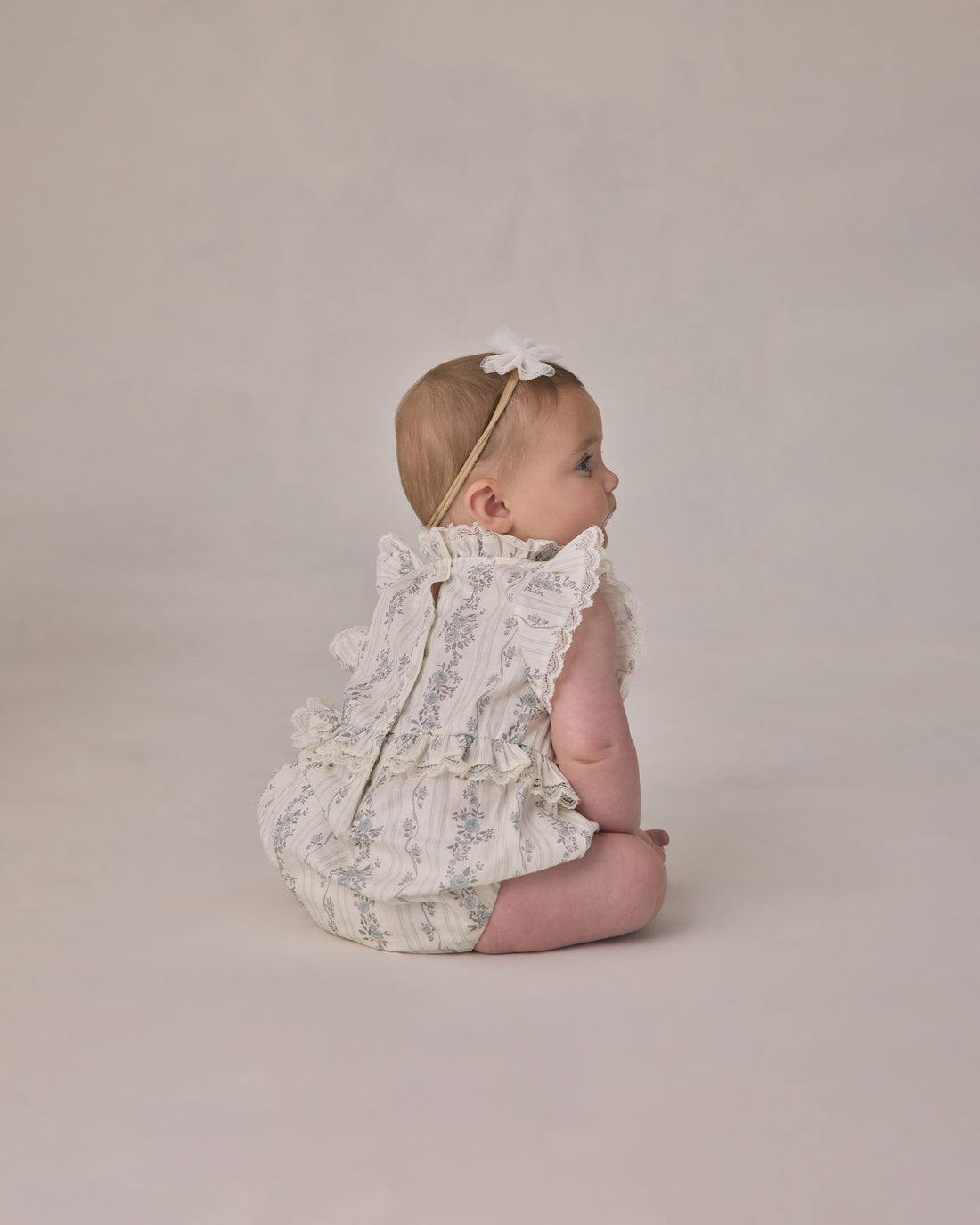 Alice Romper - French Floral Stripe