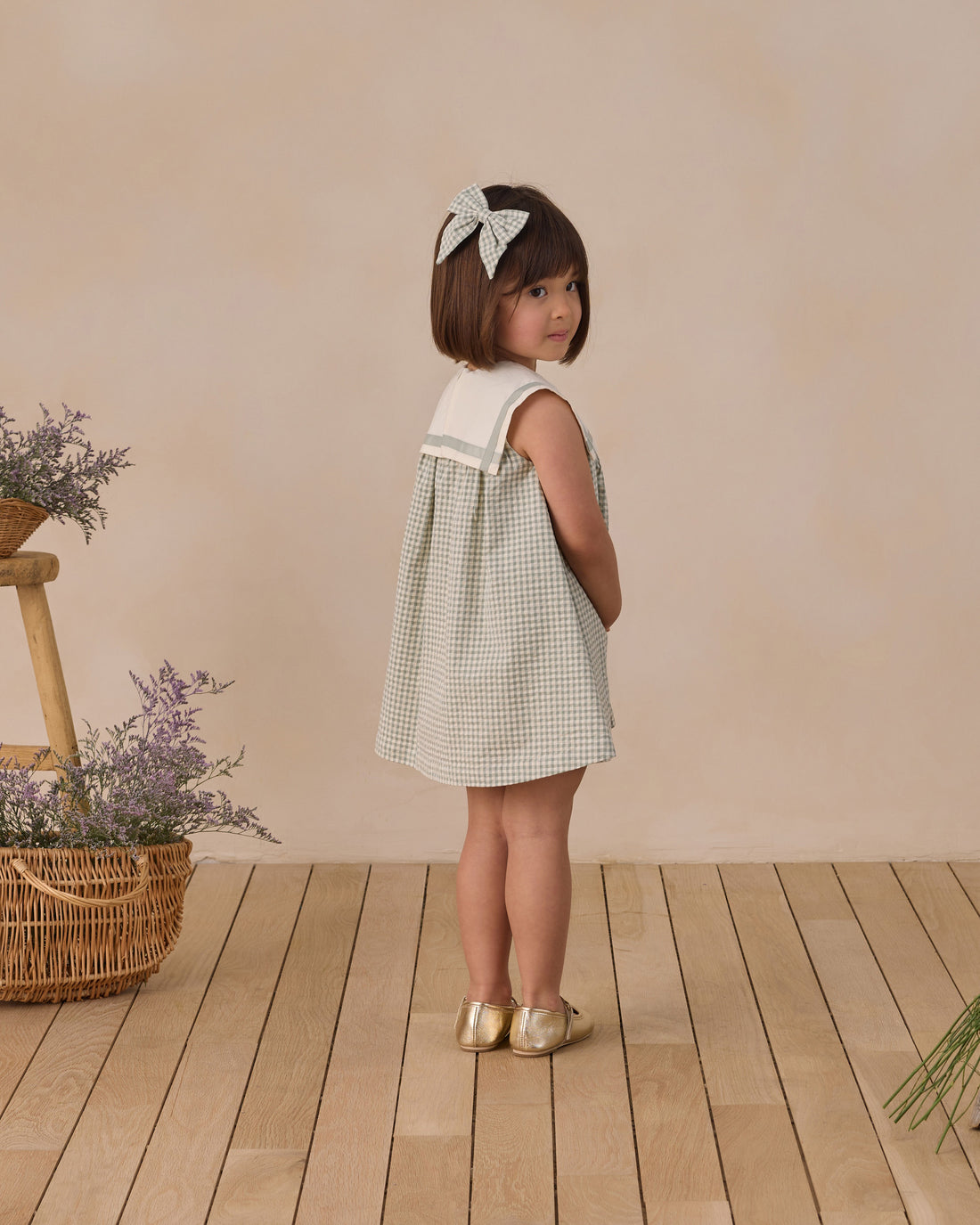 Daisy Dress - Eucalyptus Check