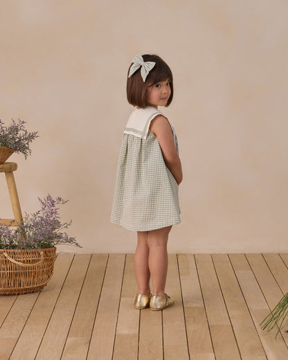 Daisy Dress - Eucalyptus Check