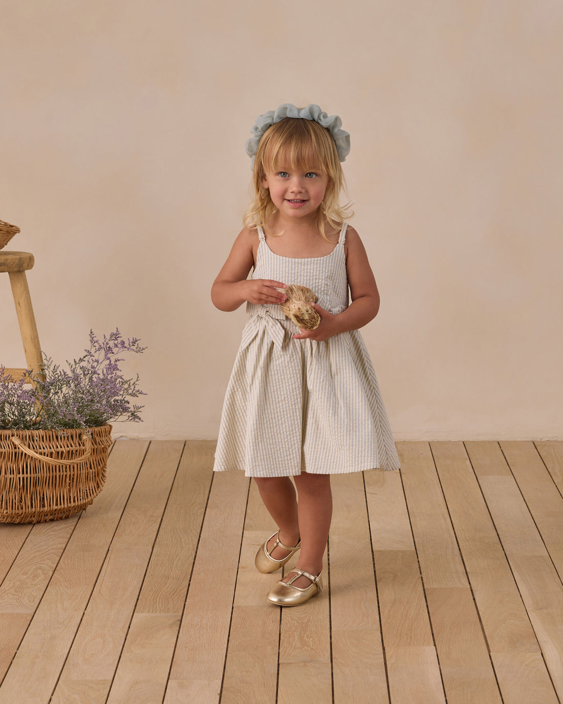 Betsy Dress - Sky Stripe