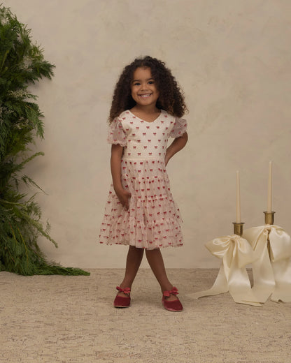 Noralee Dottie Dress Ruby Bows
