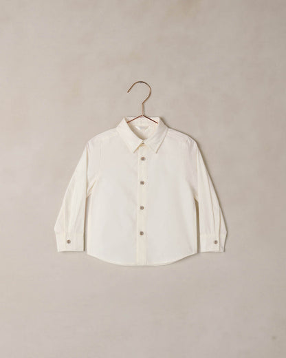Harrison Button Down Ivory Poplin