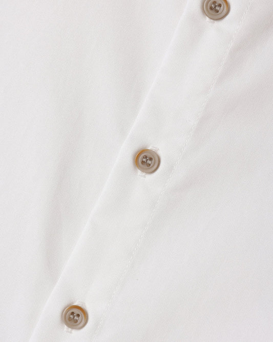Harrison Button Down White Poplin