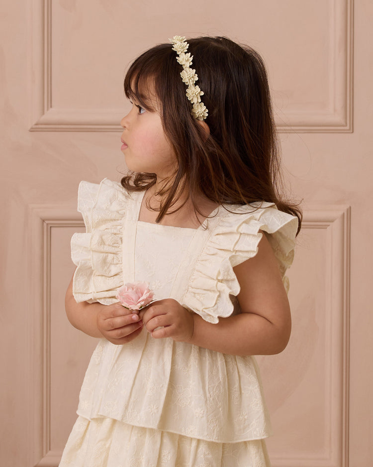Floral Headband Ivory
