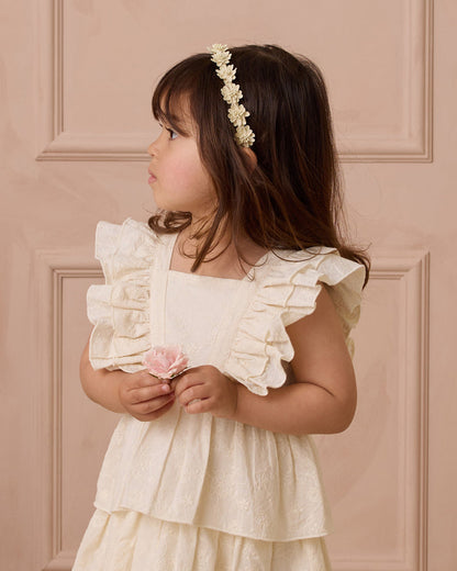 Floral Headband Ivory