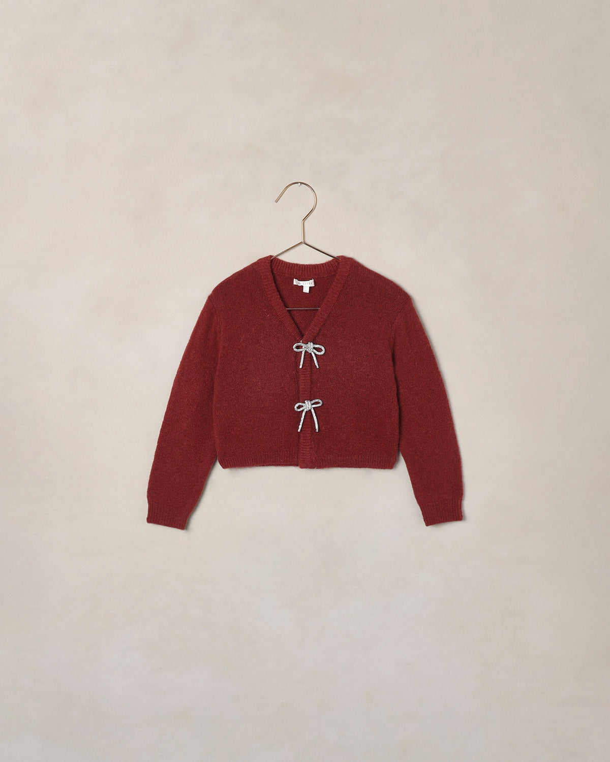 Noralee Bow Cardigan Ruby