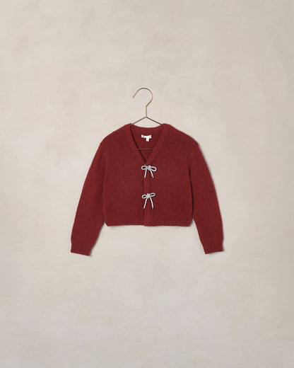 Noralee Bow Cardigan Ruby
