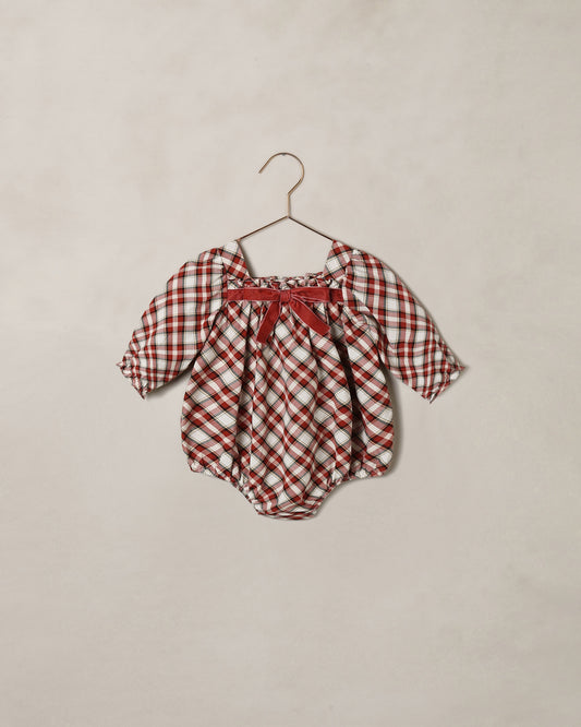 Noralee Annette Romper Holiday Tartan