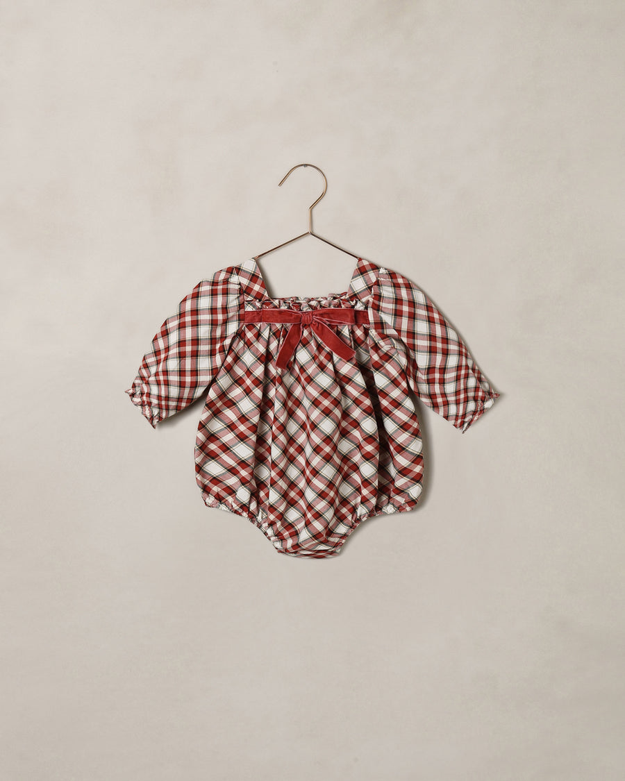 Noralee Annette Romper Holiday Tartan