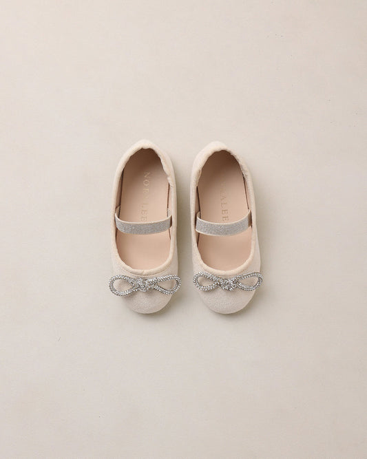 Ballet Flats Shimmer Suede