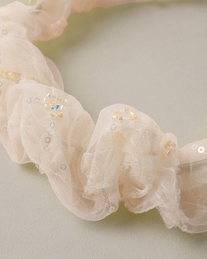 Noralee Gathered Headband Pearl
