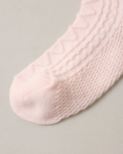 Ruffle Socks Black, Blush