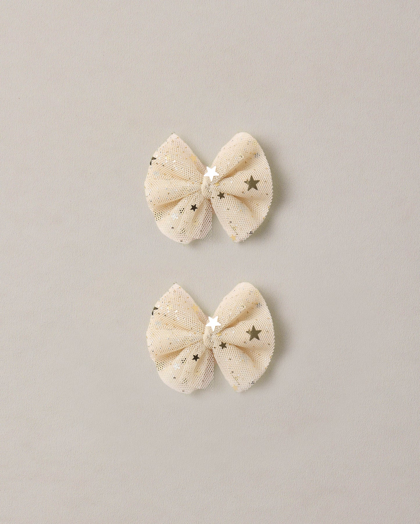 Flutter Tulle Clips Champagne