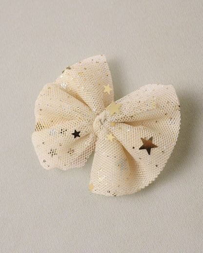 Flutter Tulle Clips Champagne