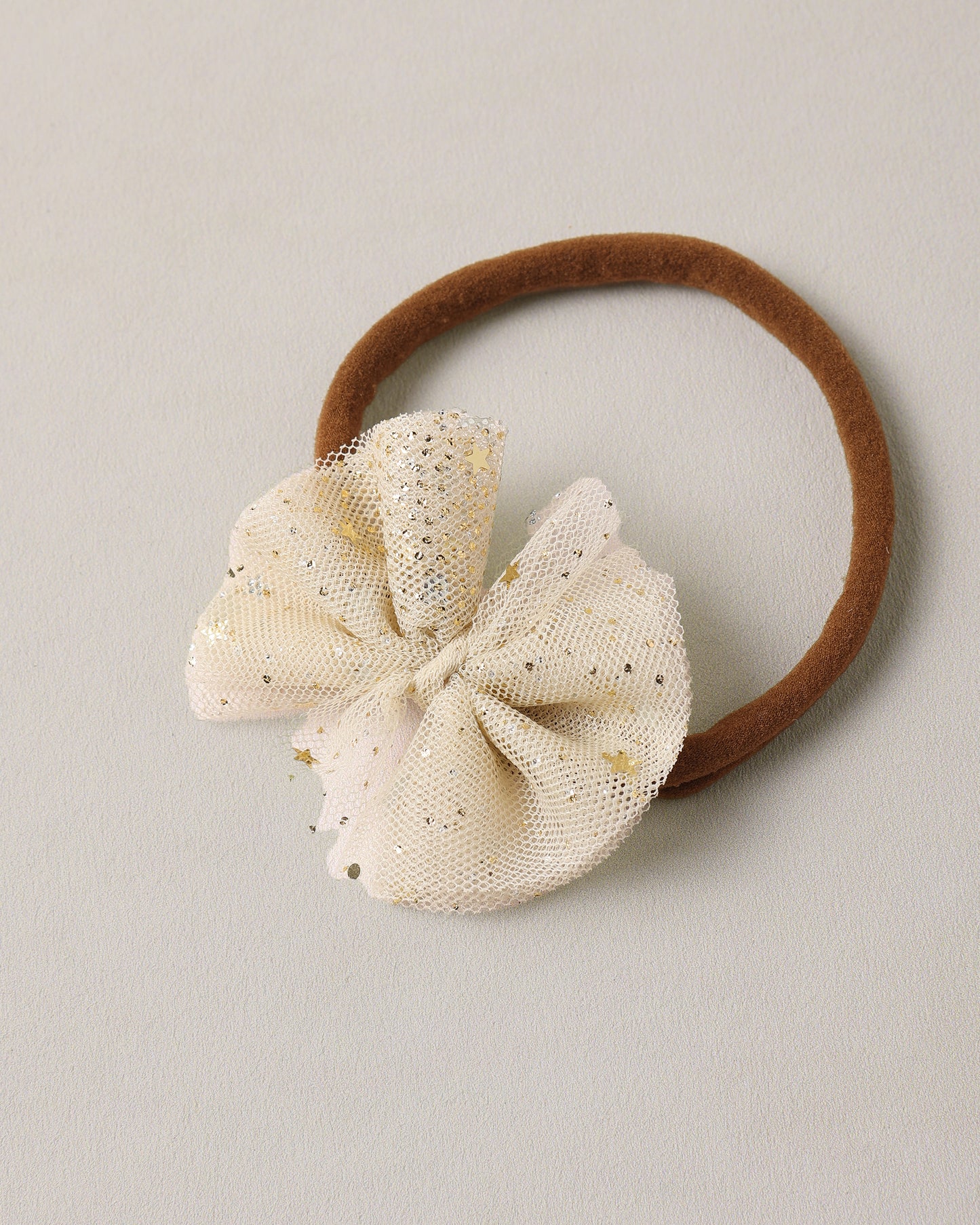 Flutter Tulle Headband Champagne
