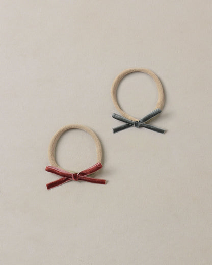 Noralee Baby Bow Headbands Green, Ruby