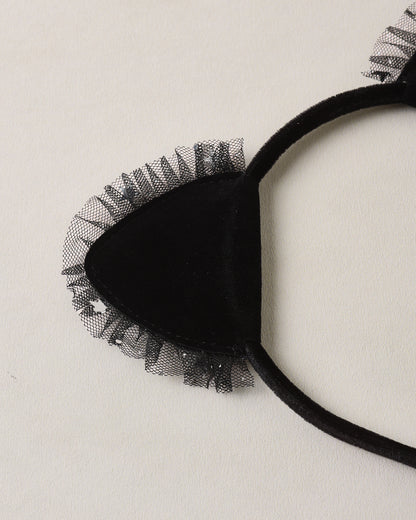 Cat Headband Black