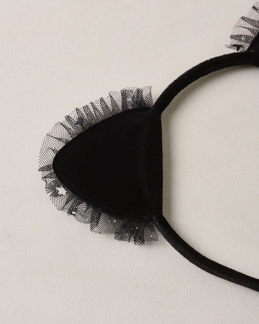 Cat Headband Black