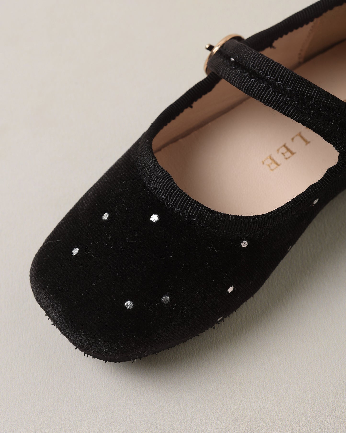 Strap Ballet Flats Black