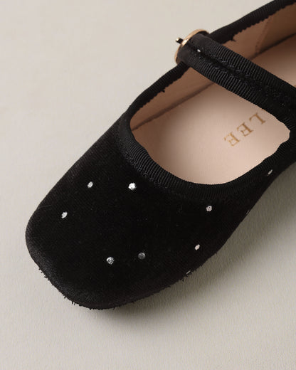 Strap Ballet Flats Black