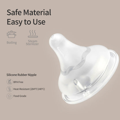 Nurture & Nest Silicone Nipple L(6M+), 3 Pcs