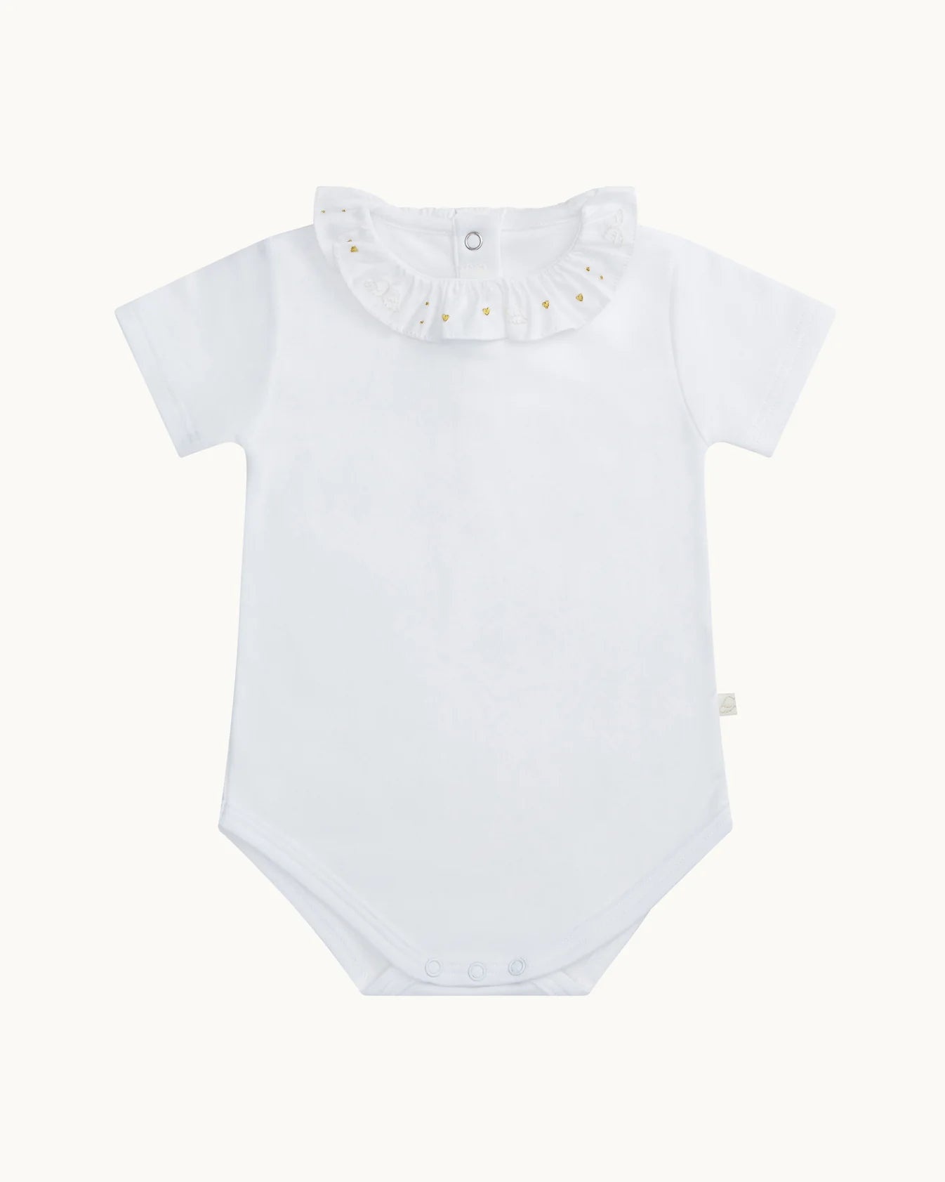 HEART AND ANGEL WING SHORT SLEEVE ONESIE
