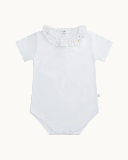 HEART AND ANGEL WING SHORT SLEEVE ONESIE