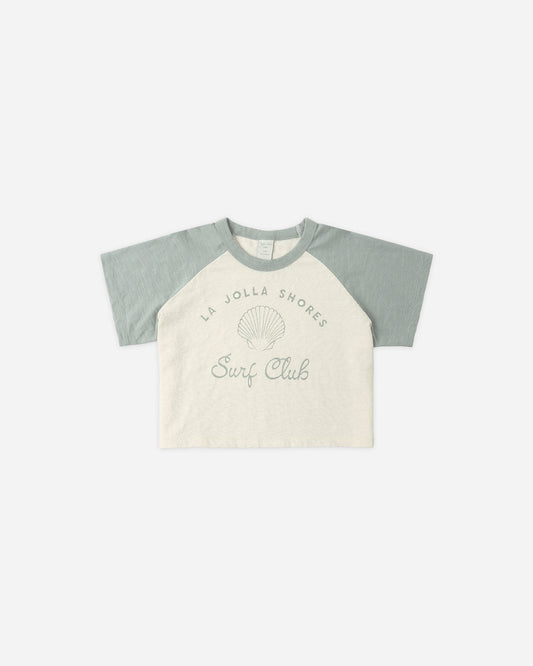 Raglan Crop Tee - Surf Club