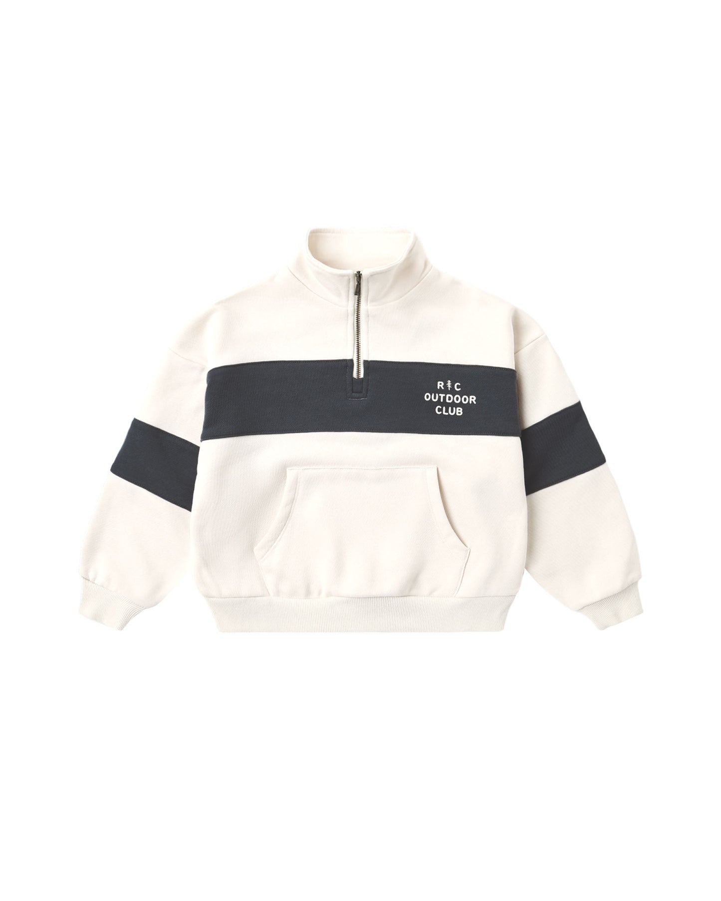 Panel Stripe Half Zip Outdoor Club