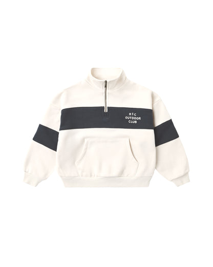 Panel Stripe Half Zip Outdoor Club