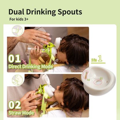 Double Port PPSU Drinking cup 36M+ Green 500ml/17oz