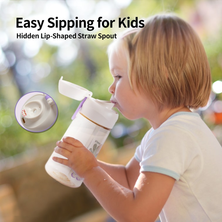 Double Port PPSU Drinking cup 36M+ Purple 500ml/17oz