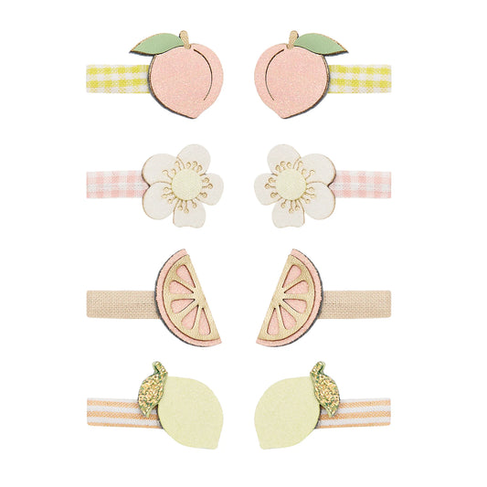 Peachy Citrus Mini Clips