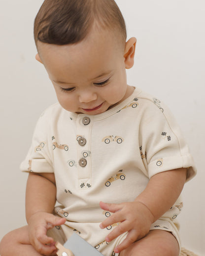 Short Sleeve One-Piece Race Car