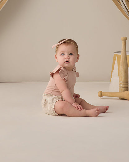 Flutter Sleeve Bodysuit Blush