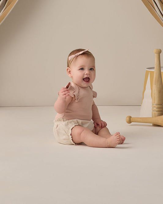 Flutter Sleeve Bodysuit Blush