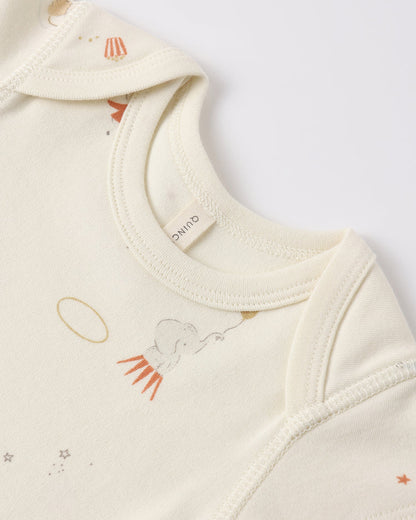 Short Sleeve Bodysuit Pack Carnival, Honey Stripe
