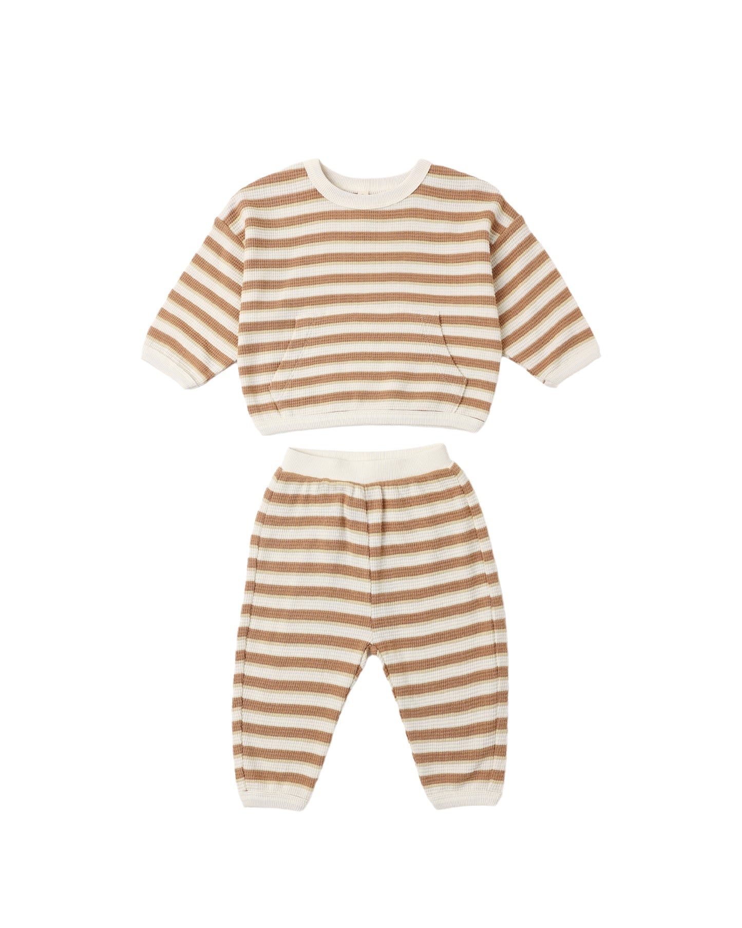 Waffle Slouch Set Spice Stripe