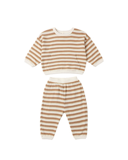 Waffle Slouch Set Spice Stripe