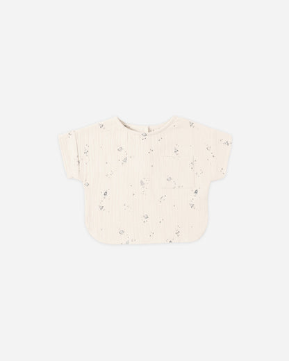 Woven Boxy Top Space